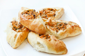 fresh pies with meat