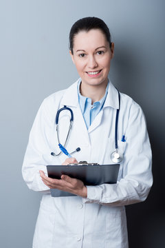 Woman Doctor At The Hospital
