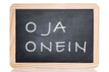 Obraz premium Schultafel: Ja/Nein