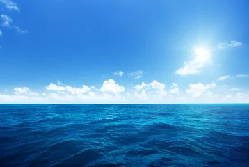Fototapete Meer / Ozean perfekter himmel und wasser des indischen ozeans
