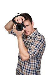 Photographer with a camera