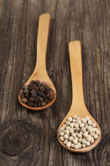 white black pepper spice