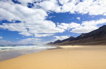 Fototapeta na wymiar Plaża Cofete, Fuerteventura