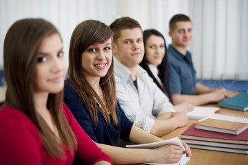 High school students in the classroom