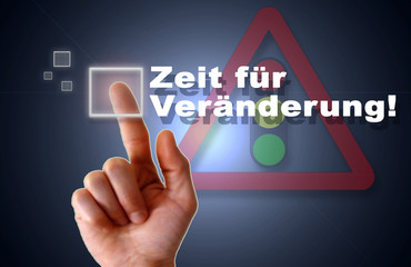 Fototapeta premium zeit für veränderung