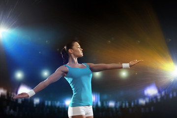 Fitness woman exercising