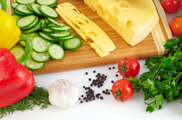 Organic vegetable background