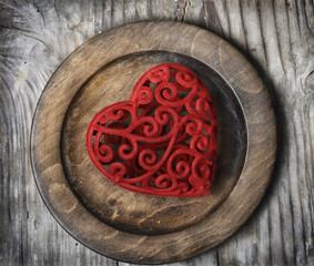 Heart on Plate