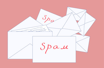 Envelopes with letters