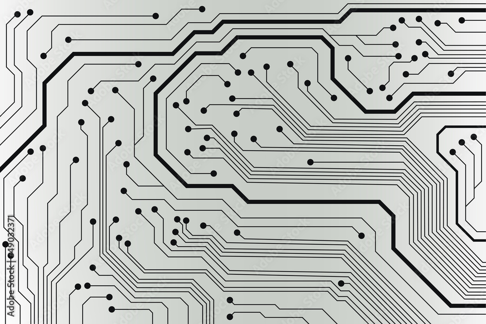 Aufkleber abstract technology circuit board vector background