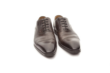 leather shoes isolated on white background
