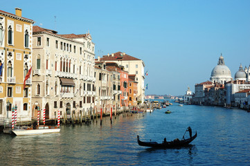 Obraz na płótnie Canvas Venice Grand canal view, Włochy, stare centrum miasta - UNESCO