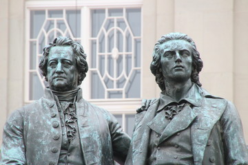 Goethe-Schiller-Denkmal in Weimar
