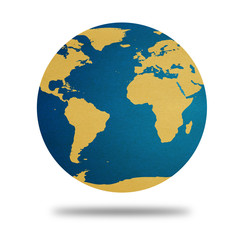 Fototapeta premium Globe Africa Europe