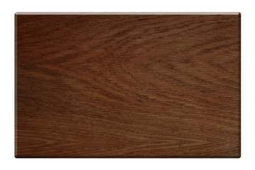 Dark wood plate isolated with clipping path included