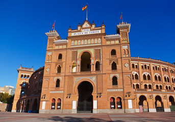 Fototapeta premium Bullfighting corrida arena in Madrid Spain