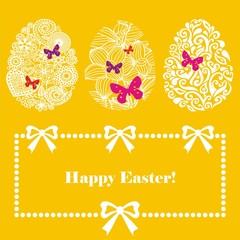Easter greeting postcard