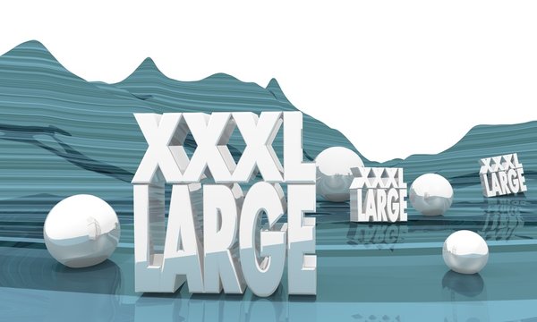 xxxl large icon in blue 3d landscape