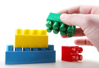 Plastic building blocks