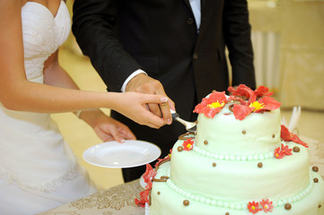 Obraz na płótnie Canvas Elegant Wedding Cake