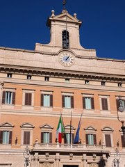 Palazzo Montecitorio, home of the Italian Parliament.