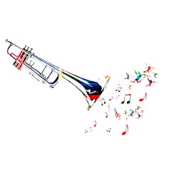 Colorful music vector background