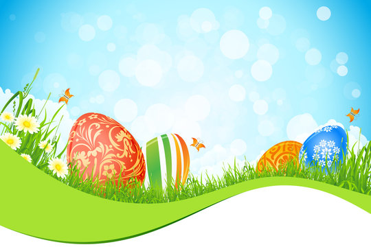 Beautiful Easter Holiday Background