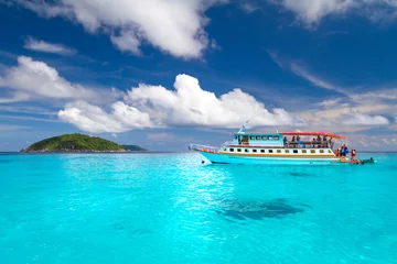 Store enrouleur tamisant sans perçage Plage tropicale Turquoise water of Andaman Sea at Similan islands, Thailand