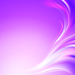 Abstract smooth violet lines