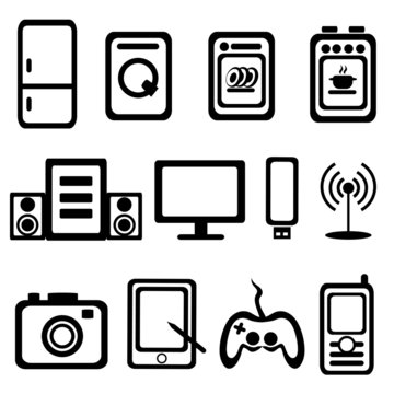 electric goods icons