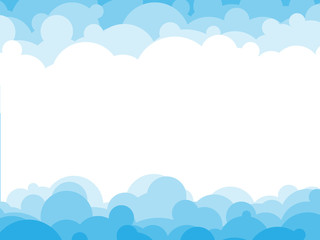 Vector blue clouds