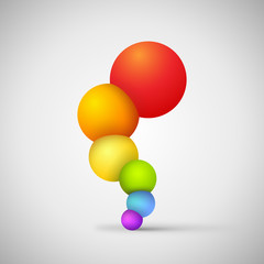 Vector colorful spheres