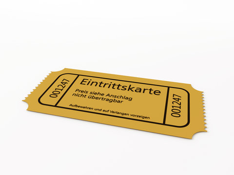 Eintrittskarte