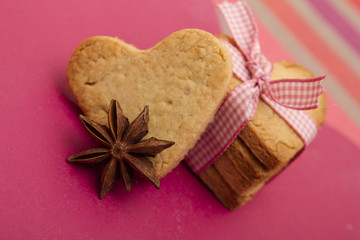sablés de la saint valentin, forme coeur