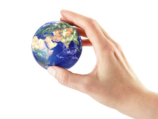 Hand with earth