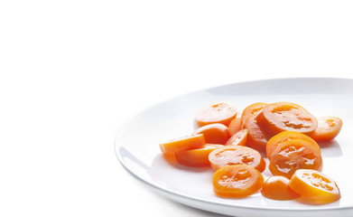 Sliced ​​tomato.