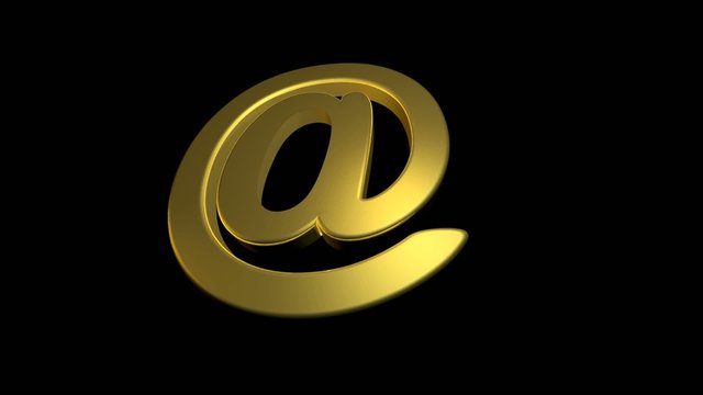 Email Symbol in Bewegung