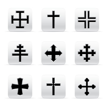 set of different crosses
