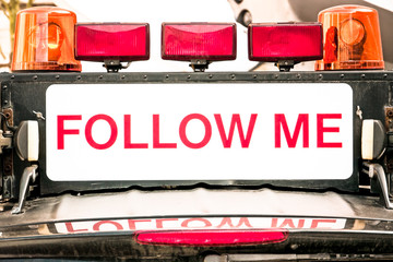 follow me sign