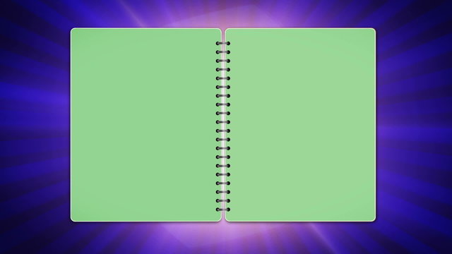 Book, Open / Close Loop, Green Screen- HD1080