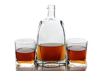 Alcohol cup and bottle