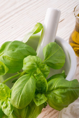 Mortar and basil