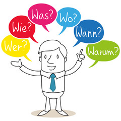 Geschäftsmann, Wer, Wie, Was, Wo, Wann, Warum