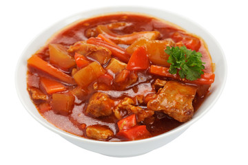 Schweinefleisch süß-sauer