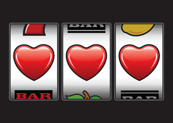 Triple hearts slots machine - 49055934