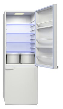 refrigerator on a white background