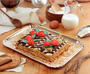 Torta millefoglie al cioccolato - Puff pastry cake