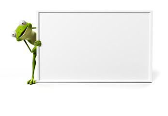 Fototapeta premium 3d rendered illustration of a funny frog