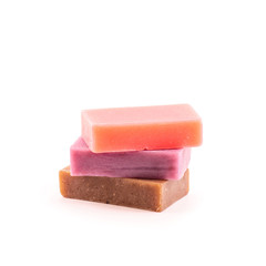 Bricks of handmade soap. SPA concept.