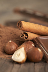 Hazelnut, cinnamon and chocolate